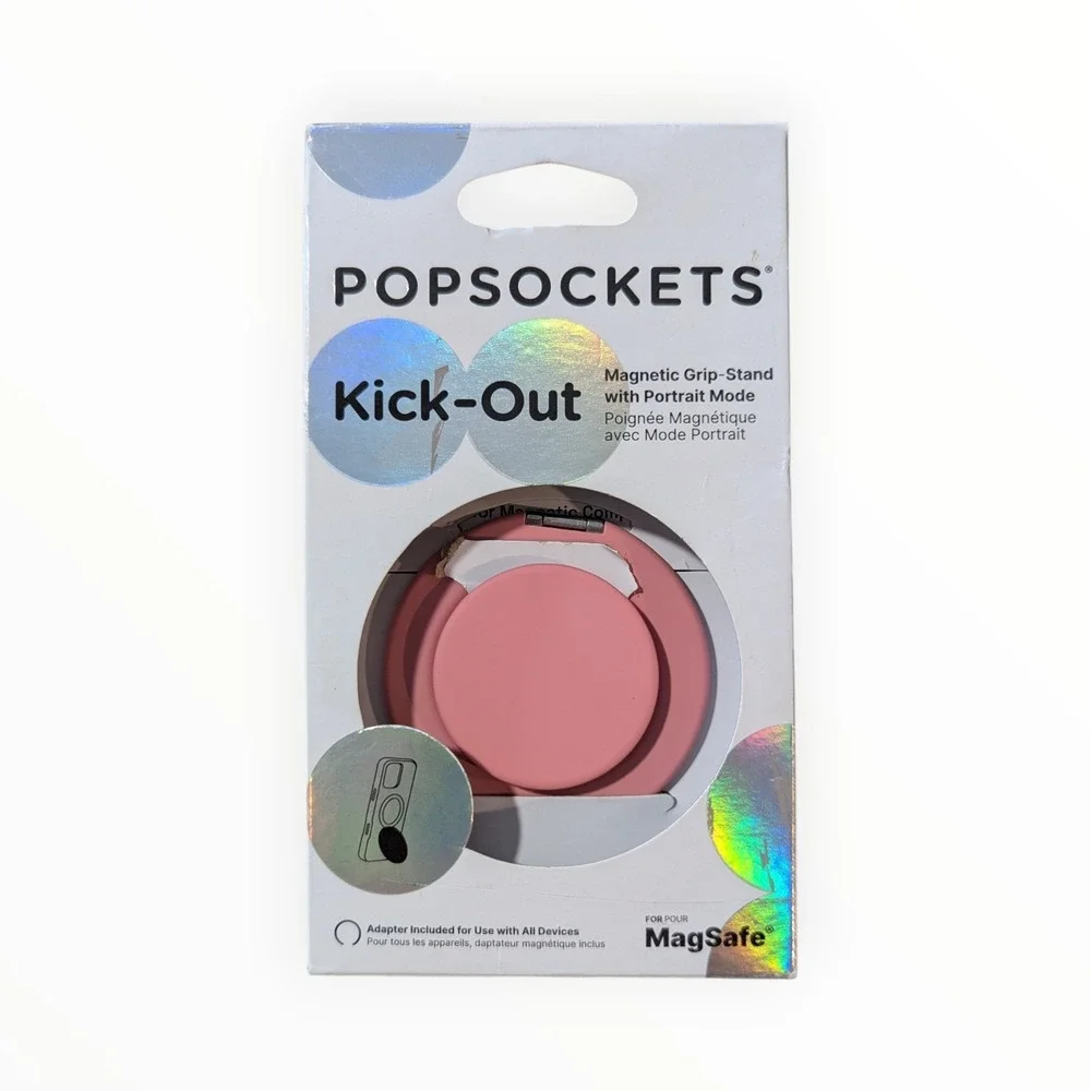 12-O‎ PopSockets Kick-Out MagSafe Round Phone Grip & Stand Ring for iPhone Putty